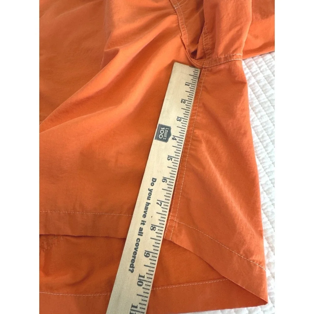 Polo Ralph Lauren Mens Orange Swim Trunks Cargo Pocket Pony Logo XL Board Shorts